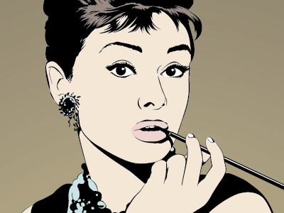 Audrey Hepburn audrey hepburn illustration portrait