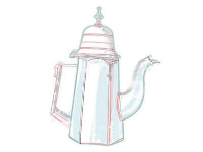 Tea Pot drawing illustration illustrator object photoshop pot tea tea pot