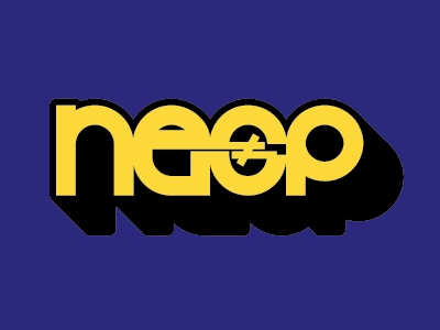 NESP graphic logo nespco not equal screenprinting typography