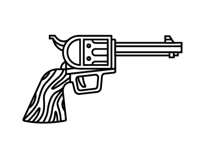 WIP gun illustration revolver vector