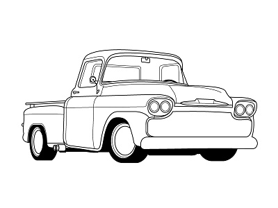 Truck WIP illustration mopar pickup truck vehicle