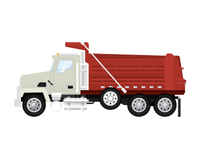 Dump Truck - WIP dump truck flat illustration truck vector vehicle