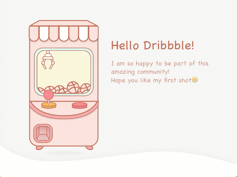 Hello Dribbble animation design illustration