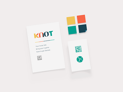 Knot Stationary digital code invitation playing print styles with