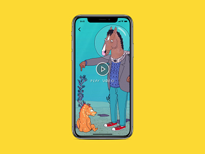 BoJack Horseman iOS redesign android app bojack horseman design ios iphone iphone x iphone xs macos material design redesign ui ui ux ui ux design ux web