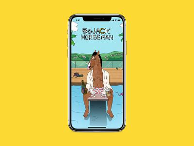 BoJack Horseman iOS redesign android app bojack horseman design ios iphone iphone x macos material design mobile interface redesign ui ui ux ui ux design ux web