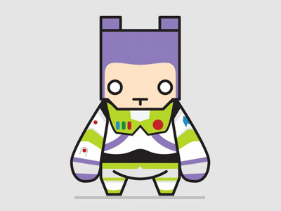 Buzzbear bearkid buzz lightyear illustration