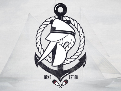 Pelican anchor bearkid illustration nautical pelican wallpaper