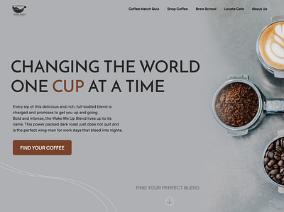 Redesign for Coffee Roasters design ui ux web