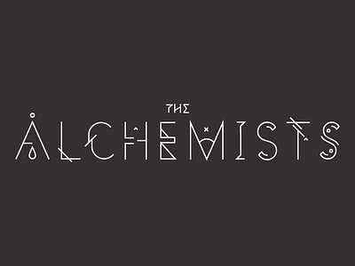 The Alchemists band logo typography