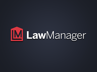 Law Manager Logo Idea Two app law logo logotype mark typography