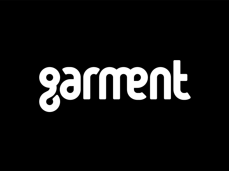 Garment Logo brand clothing garment geometric google logo modular type typography