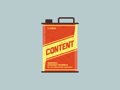 Content is Fuel can content fuel gas illustration oil petrol vector