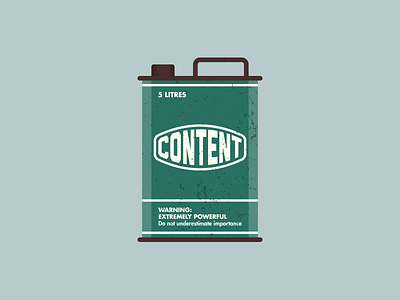 Content is Fuel can content fuel gas illustration oil petrol vector