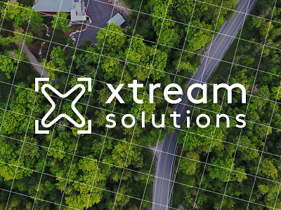 Xtream Logo Concept branding drone icon logo mapping photography