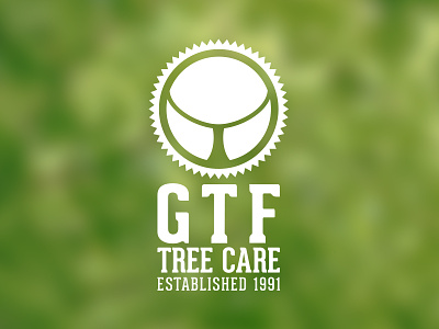 GTF Tree Care Logo logo stamp tree