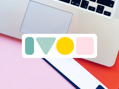 IVON freelance logo logodesign yellow