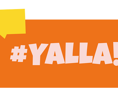 Yalla graphicdesign typography