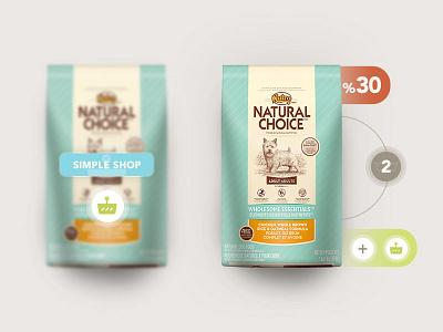 Simple Shop animal cat color dog food good logo shop treats typography