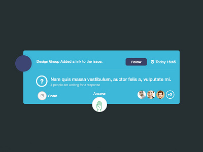 Comment comment flat follow icons interface share user web