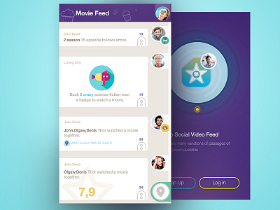 Social Feed 6 app color feed iphone login logo movie rank social star user