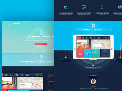 Landing Page Travel app color dashboard landing page travel welcome