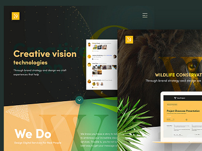 Agency Landing Page agency app color creative do page portfolio responsive vision we work