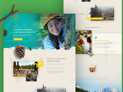 Mountain brand branding color landing logo page responsive web