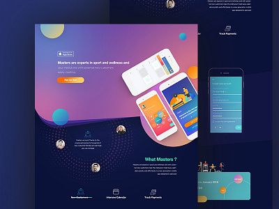 Landing Page by Cüneyt ŞEN on Dribbble