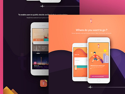 Travel App Landing Page