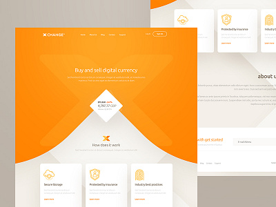 Coin Landing Page change coin color iphone landing logo page responsive x