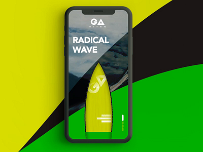 Surf Board app branding color design iphone landing logo time ui ux