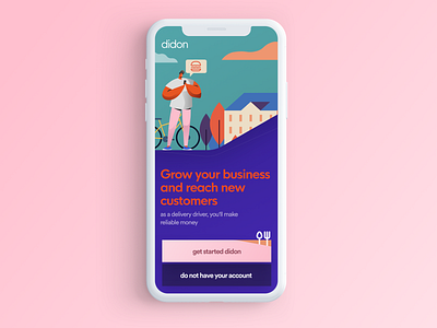 didon food app app color iphone landing logo page responsive time ui web