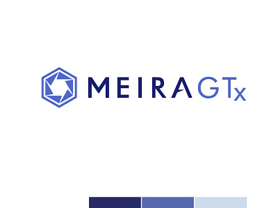 MeiraGTx Logo aperture biotech blue gene therapy light logo sight