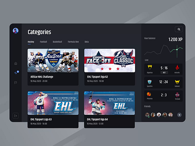eSports Flow animation dashboard egames esport esports flow game play playstation uxdesign