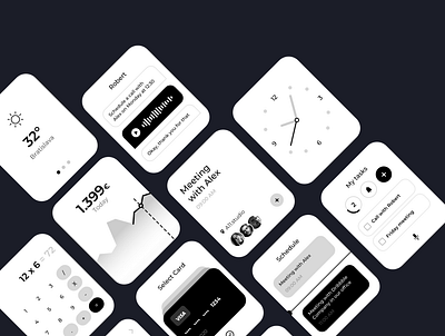 Apple Watch UI Kit apple apple watch apple watch design applewatch bundle clean commerce design system highquality interface screens shop ui kit ui8 wireframe