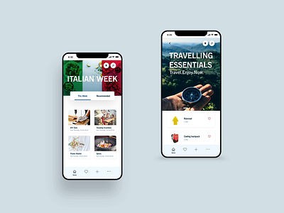 Mobile Visual Concept animation app clean design shopping app ui ux