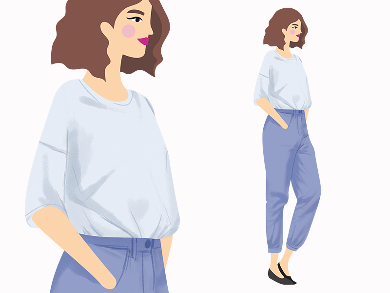 street fashion by Martyna Wilner on Dribbble