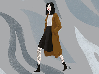 autumn fashion fashion illustration girl graphic illustration