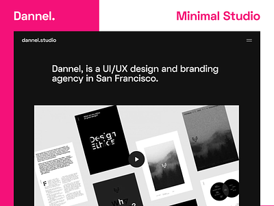 Dannel - Minimal Studio agency coded template creative design digital digital agency figma freelancer gumroad html5 minimal modern portfolio studio template ui ui8 ux website