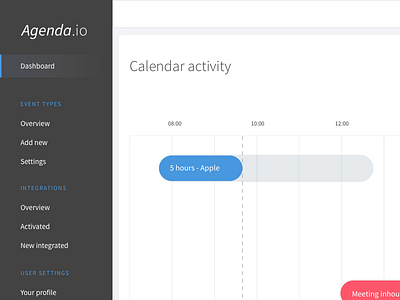 Calendar dashboard admin backend calendar dashboard ui ux website