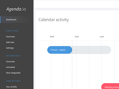 Calendar dashboard