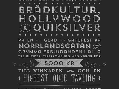 Norrland flyer party poster stockholm wip