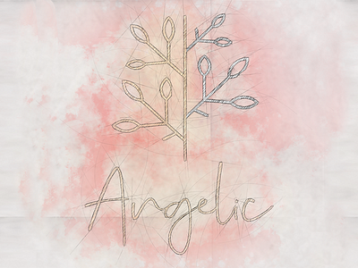 Angelic // Logo & Identity Design brand branding design flat identity illustration logo typography vector
