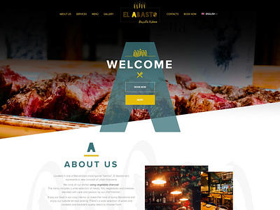 El Abasto BCN | Web Design - Landing Page graphic design landing page ui ux web design website