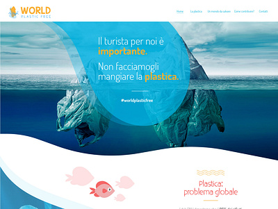 World Plastic Free | Web Design - Landing Page graphic design landing page ui ux web design website