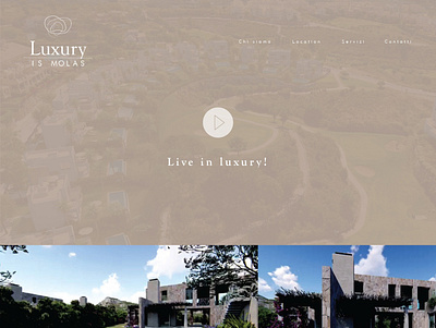 Luxury Is Molas | Web Design - Landing Page graphic design landing page ui ux web design website