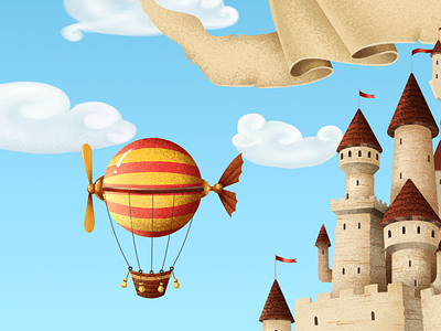 Castle&Balloon balloon castle fun medieval