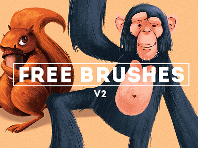 Free Brushes! (v2) brushes chalk dirty download free ink photoshop resources texture