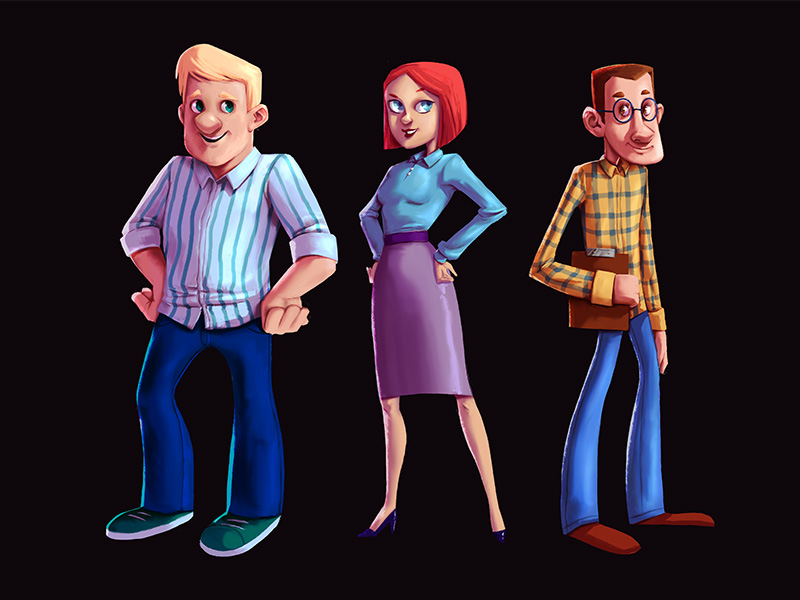 Boardgame Characters by Ioana Şopov on Dribbble